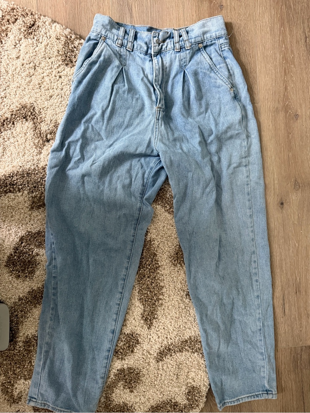 Kendall and Kyle Classic Light Blue scrunched Jeans